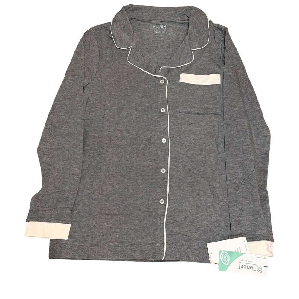 Haven Well Within Tencel Pajama Set Gray XL Pant Set Sleepwear Loungewear NWT - Picture 5 of 11